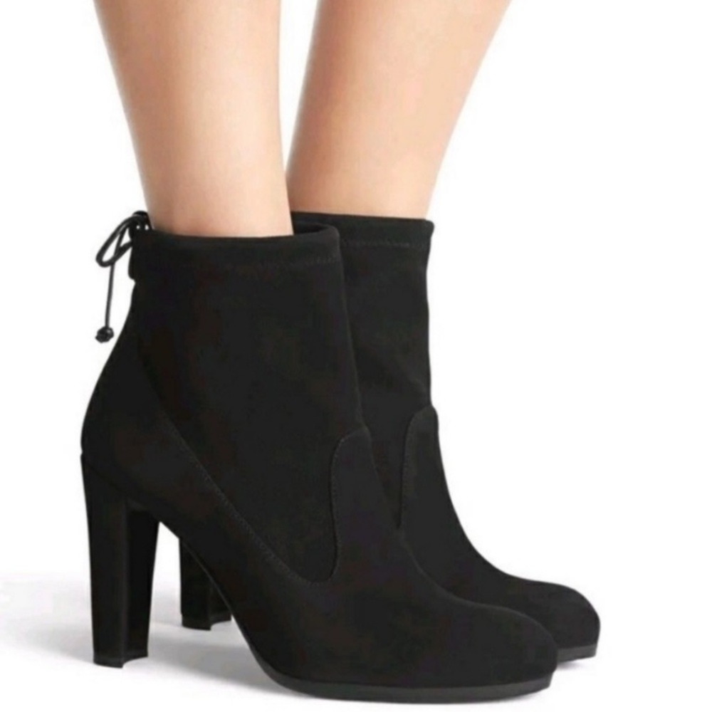 Stuart Weitzman tie back ankle boots